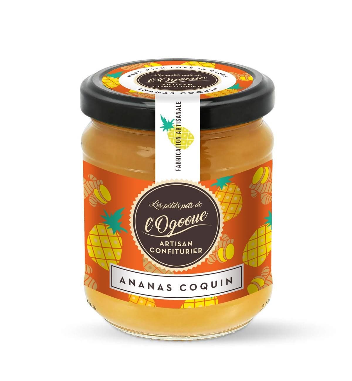 Confiture Ananas Gingembre Artisanale 250g