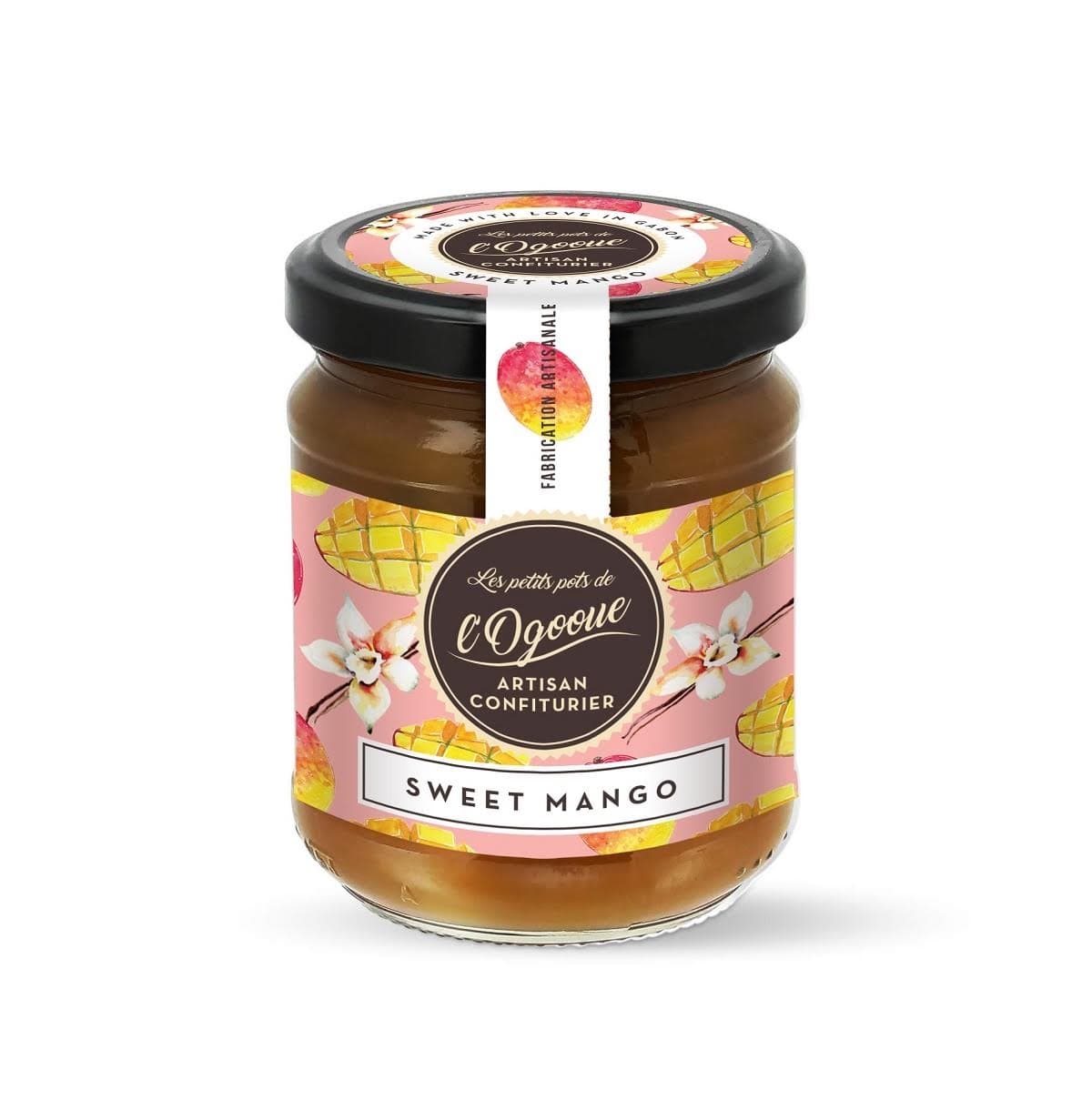 Confiture Mangue Passion Vanille Artisanale 250g